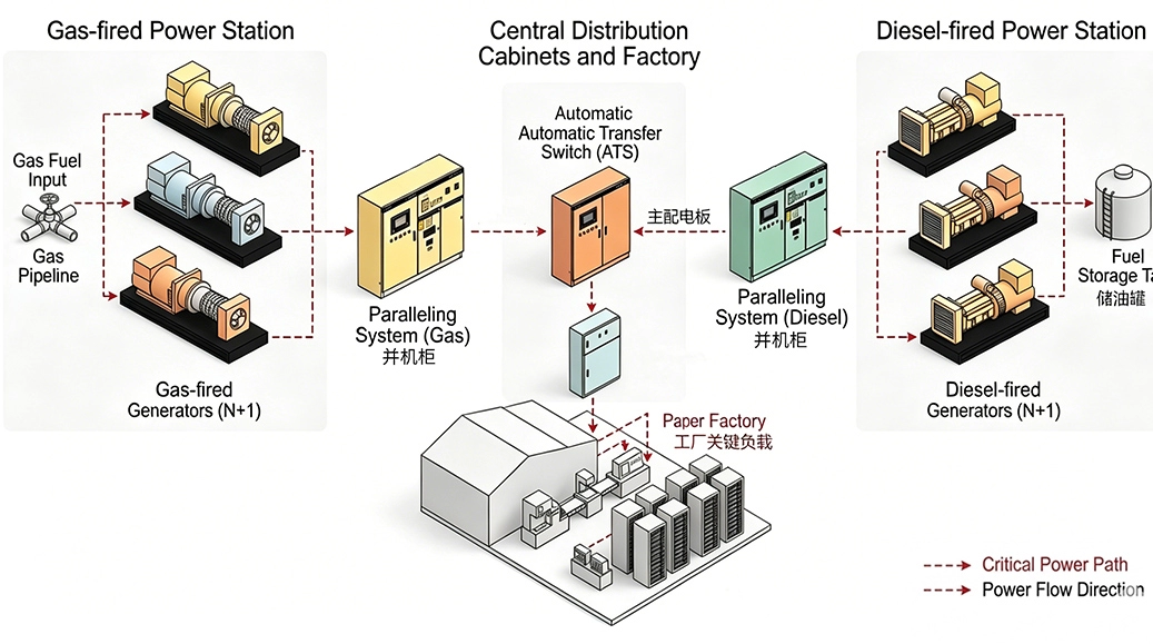 集成配电系統柴发电站、燃气电站整体解决方案